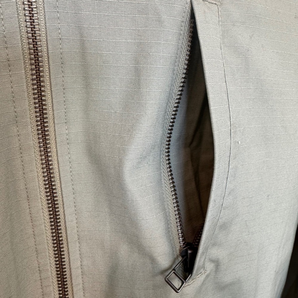 Levi Green Hooded Mountain Parka Full Zip Utility Pockets Jacket Men XXL #388 - Picture 5 of 10
